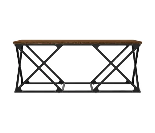 Kohvilaud, Pruun Tamm, 100 X 49 X 40 cm Tehispuit Kohvilaud, Pruun Tamm, 100 X 49 X 40 cm Tehispuit