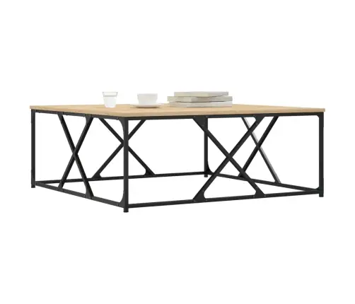 Kafijas Galdiņš, Ozola Krāsa, 100X100X40 Cm, Inženierijas Koks Vidaxl