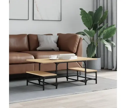 Kafijas Galdiņš, Ozola Krāsa, 100X50,5X40 Cm, Inženierijas Koks Vidaxl