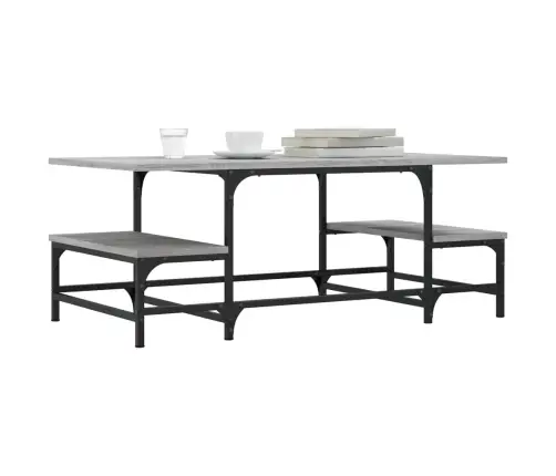 Kafijas Galdiņš, Pelēka Ozola, 100X50,5X40Cm, Inženierijas Koks Vidaxl