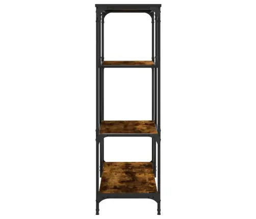 Grāmatplaukts, 81X36X115 Cm, Inženierijas Koks, Tērauds Vidaxl