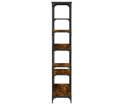Grāmatplaukts, 99X35,5X176 Cm, Inženierijas Koks, Tērauds Vidaxl