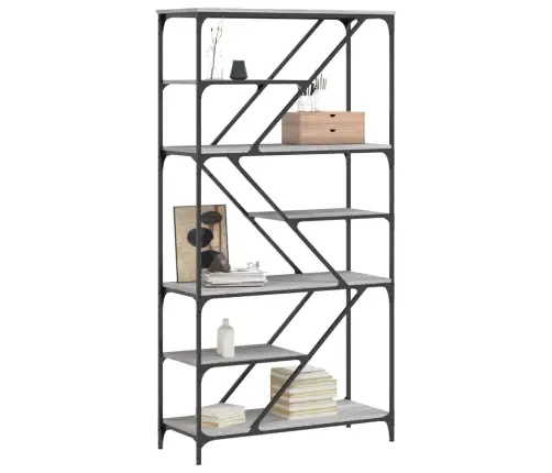 Raamaturiiul, Hall Sonoma Tamm, 91X36X176 cm Tehispuit/Teras