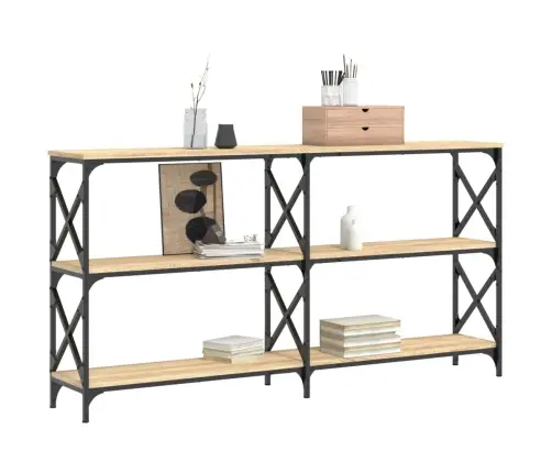 Konsoles Galdiņš, Koka Krāsa, 156X28X80,5 Cm, Inženierijas Koks Vidaxl