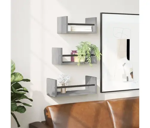 3-Osaline Lattidega Seinariiuli Komplekt, Hall Sonoma Tehispuit