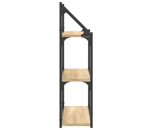 3-Līmeņu Sienas Plaukts, Ozola, 60X21X78,5Cm, Inženierijas Koks Vidaxl