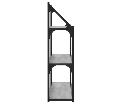 Sieninė Lentyna, 3 Aukštų, Pilka, 80X21X78,5cm Mediena