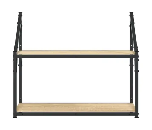 Kahekorruseline Seinariiul, Sonoma Tamm, 60 X 21 X 51 cm Töödeldud Puit