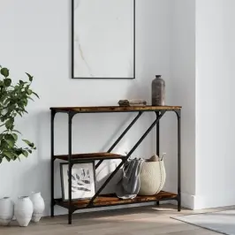 Konsoles Galdiņš, Kvēpināta Ozolkoka, 88,5X30X75 Cm Vidaxl