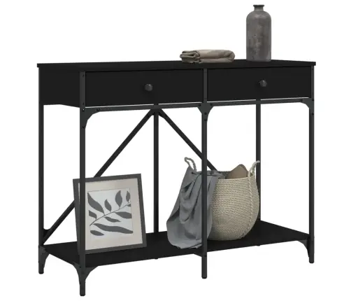 Konsoles Galdiņš, Melns, 100X39X78,5 Cm, Inženierijas Koks Vidaxl