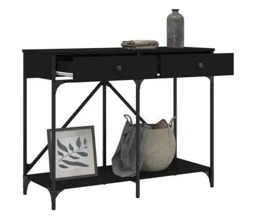 Konsoles Galdiņš, Melns, 100X39X78,5 Cm, Inženierijas Koks Vidaxl