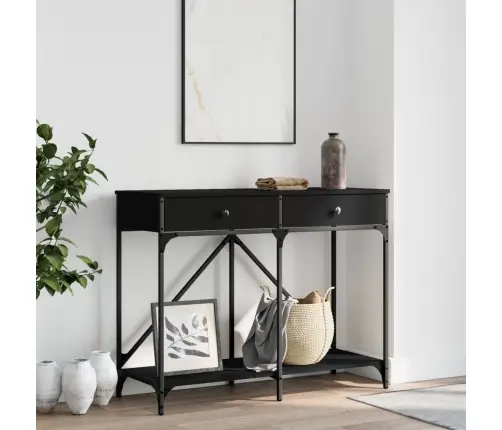 Konsoles Galdiņš, Melns, 100X39X78,5 Cm, Inženierijas Koks Vidaxl