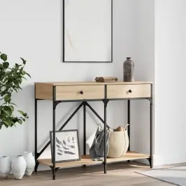 Konsoollaud, Sonoma Tamm, 100 X 39 X 78,5 cm Tehispuit