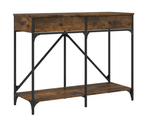 Konsoollaud, Suitsutatud Tamm, 100X39X78,5 cm Tehispuit