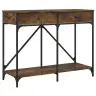 Konsoollaud, Suitsutatud Tamm, 100X39X78,5 cm Tehispuit