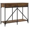 Konsoollaud, Suitsutatud Tamm, 100X39X78,5 cm Tehispuit