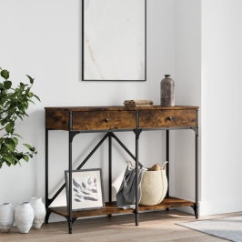 Konsoles Galdiņš, Ozolkoka Krāsā, 100X39X78,5 Cm Vidaxl