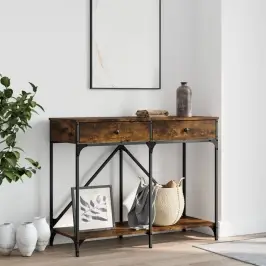 Konsoollaud, Suitsutatud Tamm, 100X39X78,5 cm Tehispuit