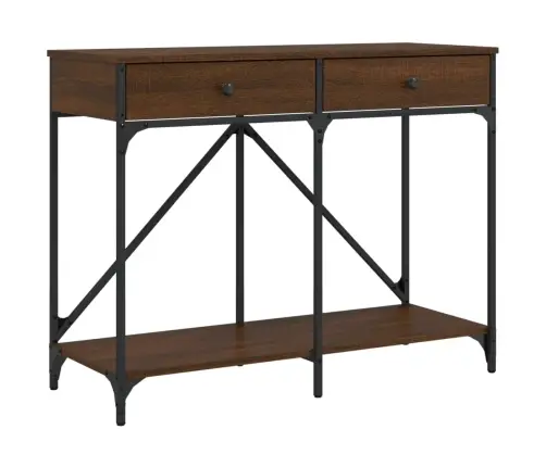 Konsoles Galdiņš, Brūns, 100X39X78,5 Cm, Inženierijas Koks Vidaxl