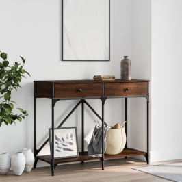 Konsoollaud, Pruun Tamm, 100 X 39 X 78,5 cm Tehispuit