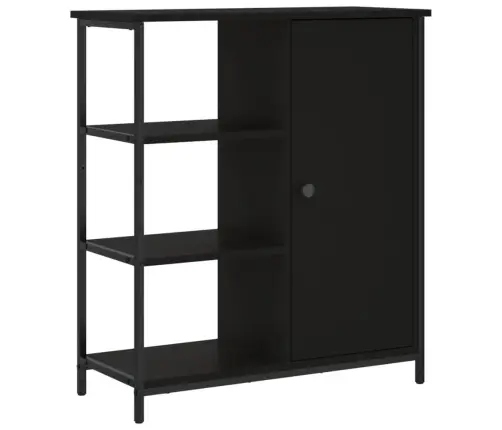 Kumode, Melna, 70X30X80 Cm, Inženierijas Koks Vidaxl