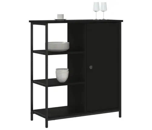 Kumode, Melna, 70X30X80 Cm, Inženierijas Koks Vidaxl