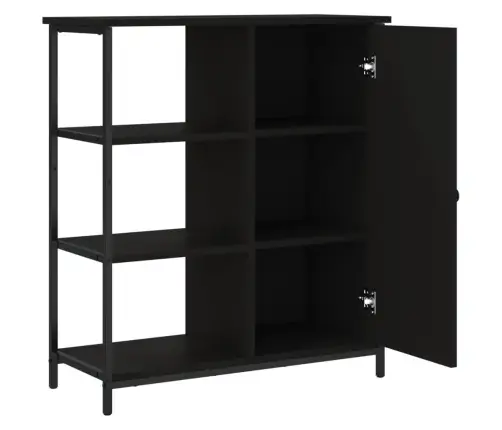 Kumode, Melna, 70X30X80 Cm, Inženierijas Koks Vidaxl