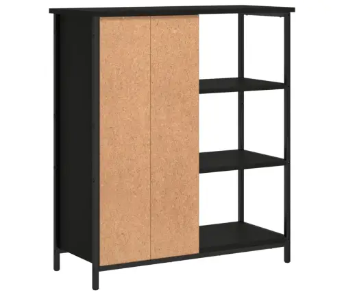 Kumode, Melna, 70X30X80 Cm, Inženierijas Koks Vidaxl