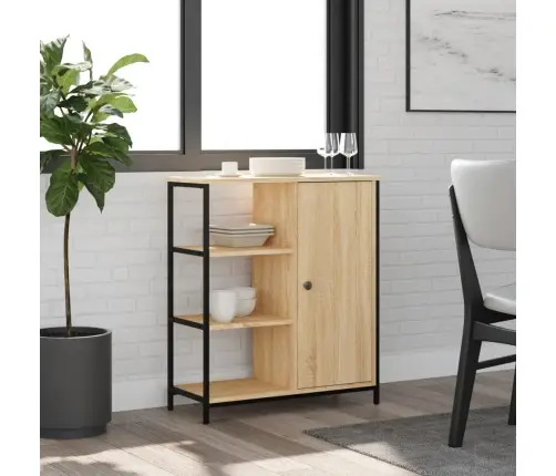 Komoda, Sonoma Ąžuolo Spalvos, 70X30X80cm Inžinerinė Mediena