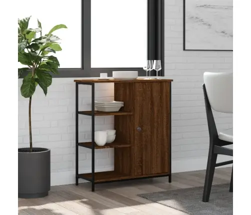 Šoninė Spintelė, Ruda Ąžuolo, 70X30X80cm Apdirbta Mediena