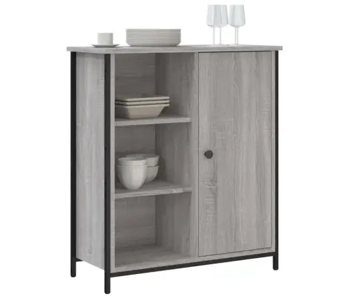 Skapītis, Pelēka Ozolkoka, 70X30X80 Cm, Inženierijas Koks Vidaxl