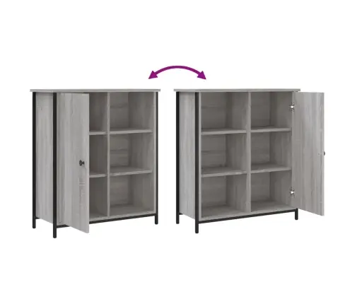 Skapītis, Pelēka Ozolkoka, 70X30X80 Cm, Inženierijas Koks Vidaxl