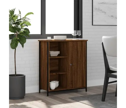 Šoninė Spintelė, Ruda Ąžuolo, 70X30X80cm Apdirbta Mediena