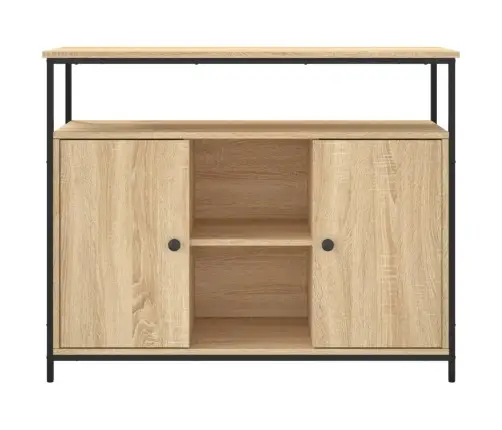 Komoda, Sonoma Ąžuolo Spalvos, 100X35X80cm Inžinerinė Mediena