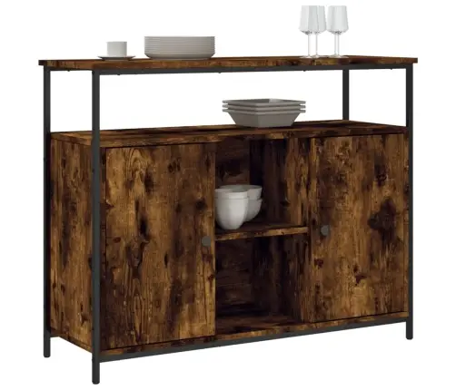 Kumode, Ozolkoka Krāsa, 100X35X80 Cm, Inženierijas Koks Vidaxl