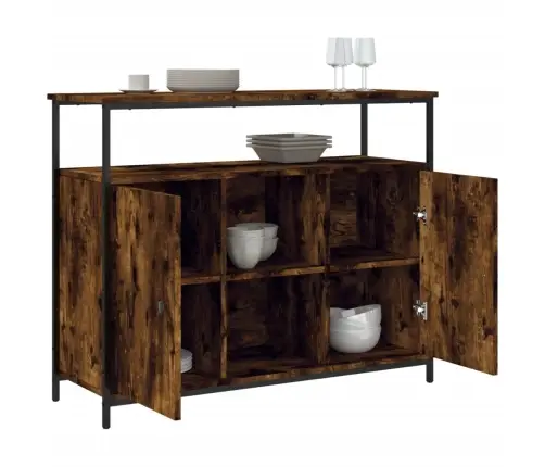 Kumode, Ozolkoka Krāsa, 100X35X80 Cm, Inženierijas Koks Vidaxl