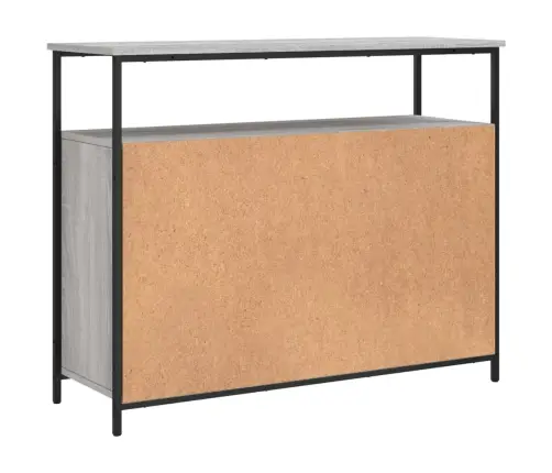 Kumode, Pelēka Ozolkoka, 100X35X80 Cm, Inženierijas Koks Vidaxl