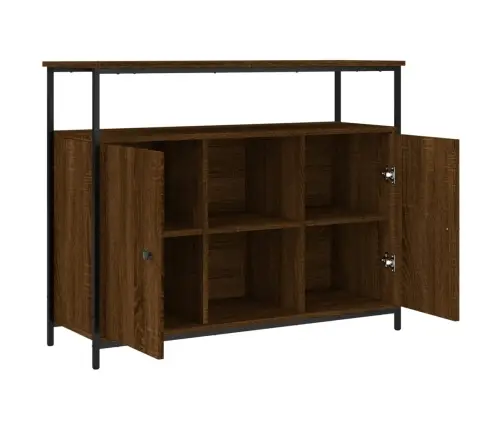 Kumode, Ozolkoka Krāsa, 100X35X80 Cm, Inženierijas Koks Vidaxl