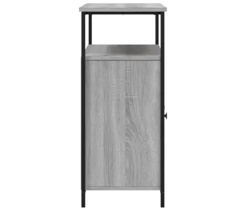 Kumode, Pelēka Ozolkoka, 100X35X80 Cm, Inženierijas Koks Vidaxl