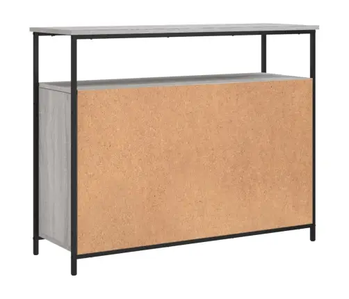 Kumode, Pelēka Ozolkoka, 100X35X80 Cm, Inženierijas Koks Vidaxl