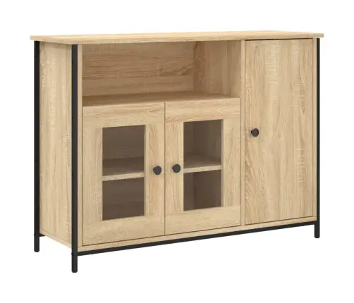 Šoninė Spintelė, Sonoma Ąžuolo, 100X35X75cm Apdirbta Mediena