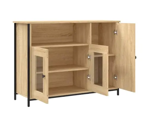 Šoninė Spintelė, Sonoma Ąžuolo, 100X35X75cm Apdirbta Mediena