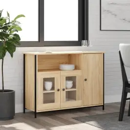 Kumode, Ozolkoka Krāsa, 100X35X75 Cm, Inženierijas Koks Vidaxl