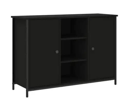 Kumode, Melna, 100X35X70 Cm, Inženierijas Koks Vidaxl