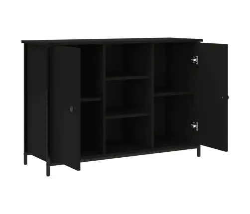 Kumode, Melna, 100X35X70 Cm, Inženierijas Koks Vidaxl