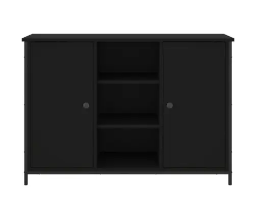 Kumode, Melna, 100X35X70 Cm, Inženierijas Koks Vidaxl