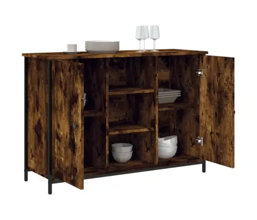 Kumode, Ozolkoka Krāsa, 100X35X70 Cm, Inženierijas Koks Vidaxl