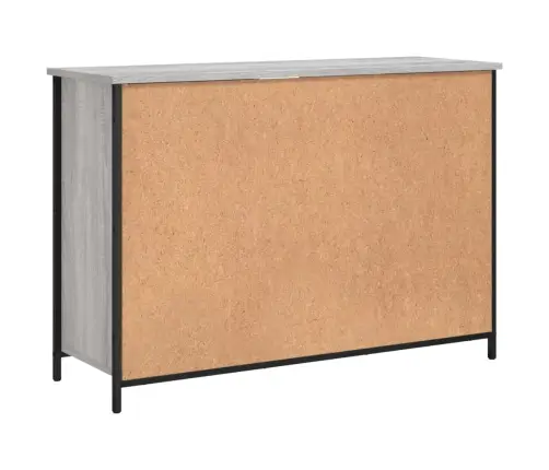 Kumode, Pelēka Ozolkoka, 100X35X70 Cm, Inženierijas Koks Vidaxl