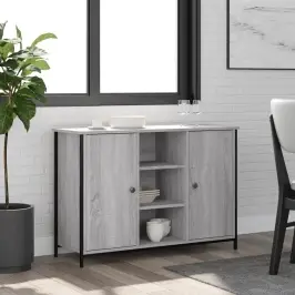 Kumode, Pelēka Ozolkoka, 100X35X70 Cm, Inženierijas Koks Vidaxl