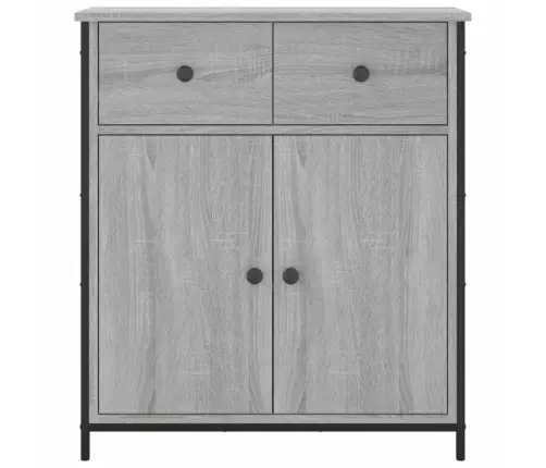 Šoninė Spintelė, Pilka Ąžuolo, 70X30X80cm Apdirbta Mediena